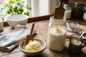Quelle crème pour faire du beurre maison
