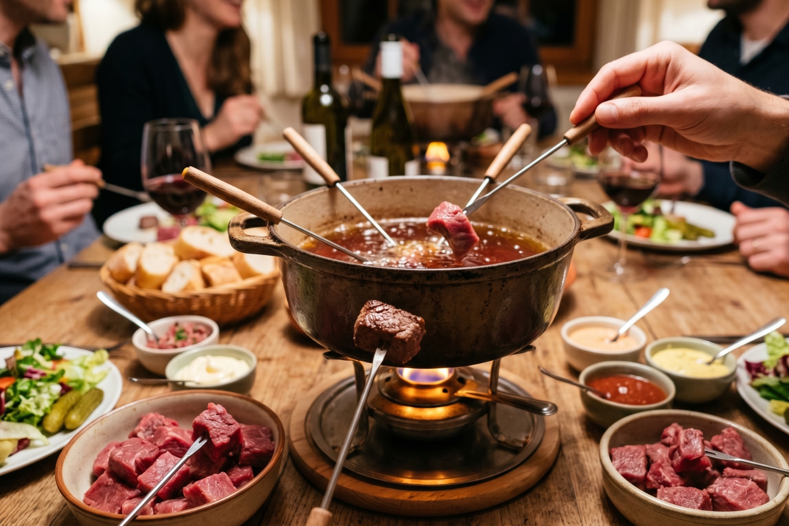 Quelle huile pour fondue bourguignonne